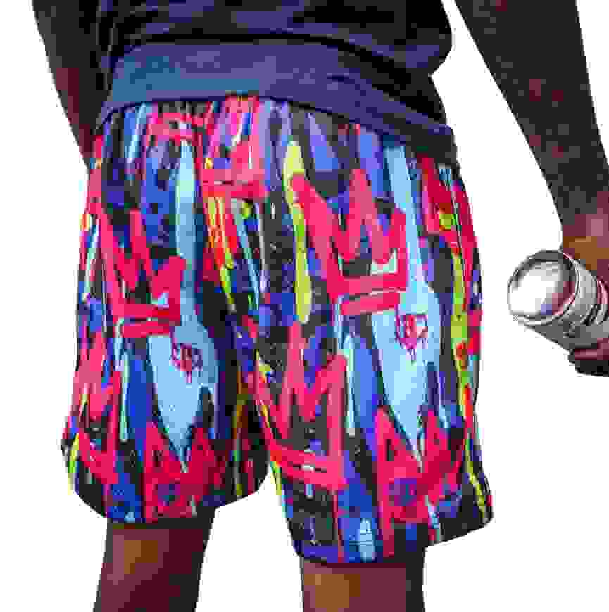 Baseball Lifestyle 101 Graffiti Crown Big Boys' Shorts
